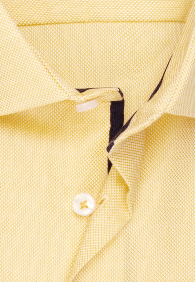 Non-iron Structure Business Shirt in Regular with Kent-Collar in Yellow |  Seidensticker Onlineshop