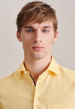 Non-iron Structure Business Shirt in Regular with Kent-Collar in Yellow |  Seidensticker Onlineshop