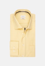 Non-iron Structure Business Shirt in Regular with Kent-Collar in Yellow |  Seidensticker Onlineshop