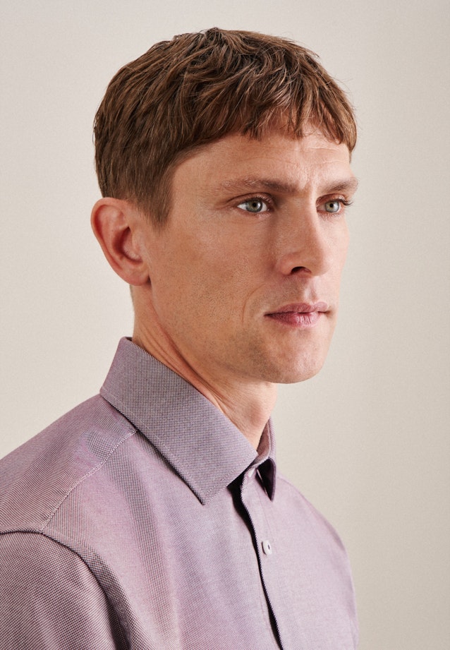 Regular Chemise d'affaires Structure in Rouge |  Seidensticker Onlineshop