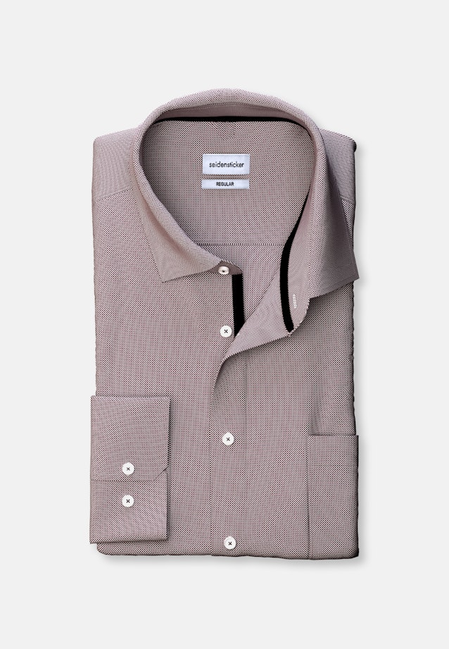 Regular Chemise d'affaires Structure in Rouge |  Seidensticker Onlineshop