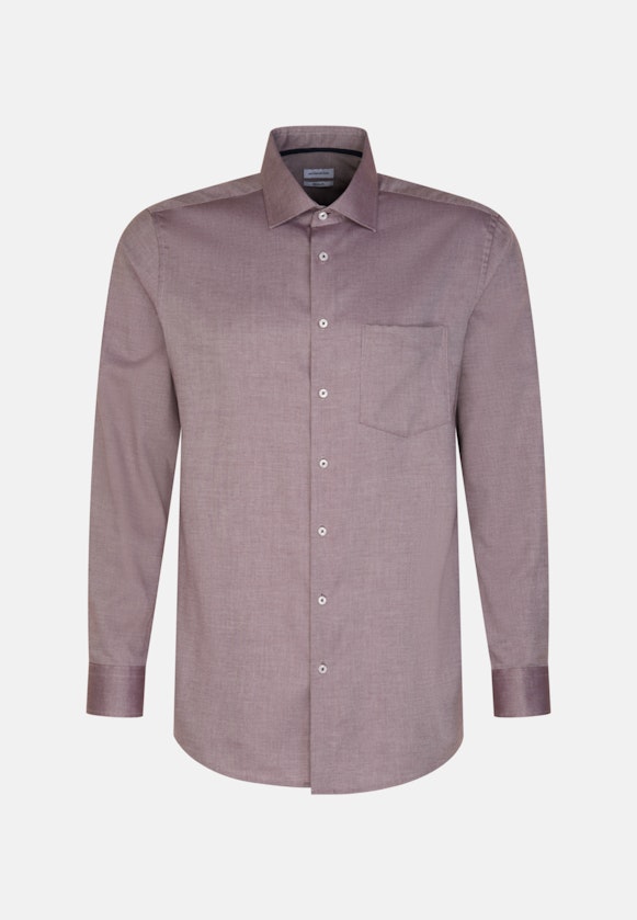 Regular Business Hemd Struktur in Rot |  Seidensticker Onlineshop