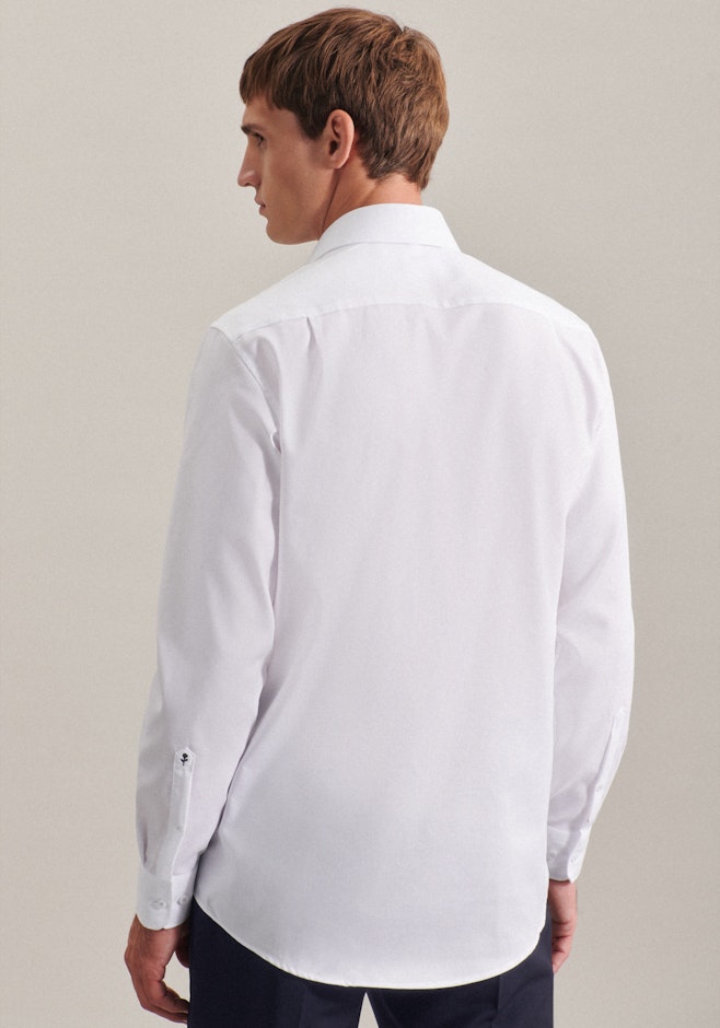 Regular Chemise d'affaires Structure dans Blanc | Boutique en ligne Seidensticker