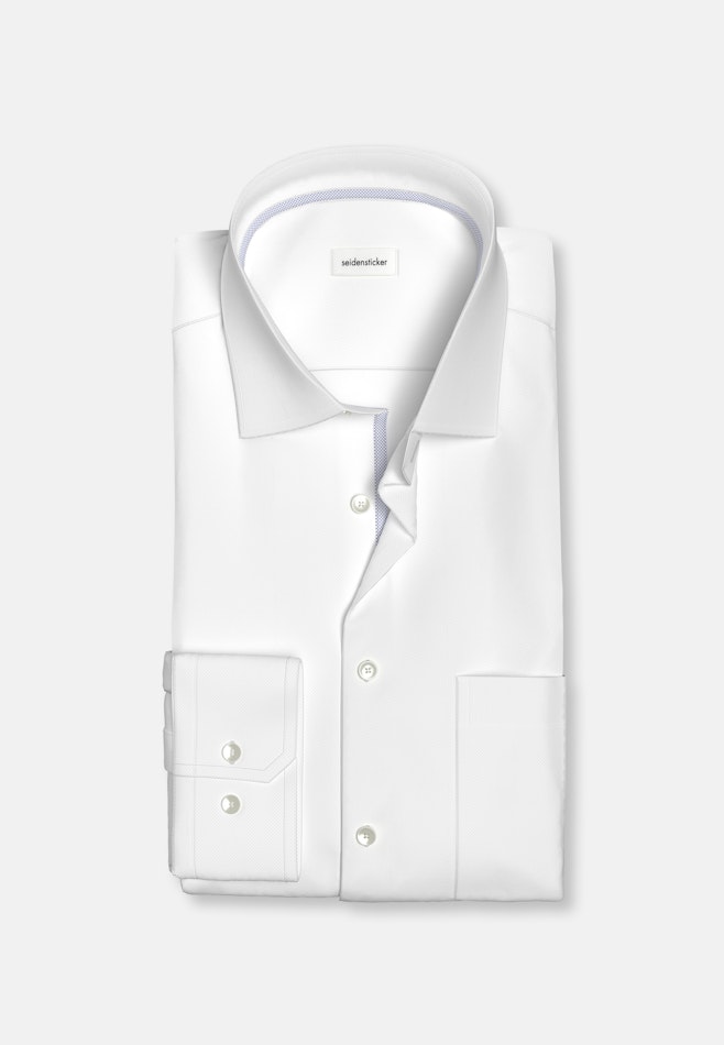 Regular Chemise d'affaires Structure dans Blanc | Boutique en ligne Seidensticker