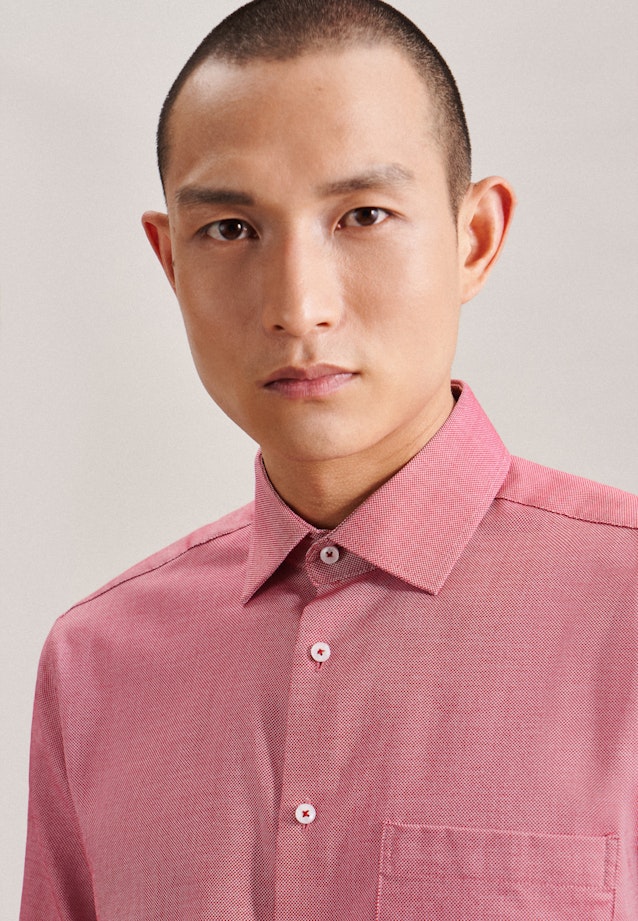 Regular Chemise d'affaires Structure in Rouge |  Seidensticker Onlineshop