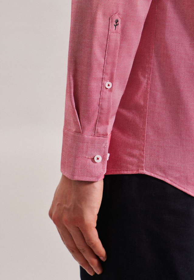 Regular Chemise d'affaires Structure in Rouge |  Seidensticker Onlineshop