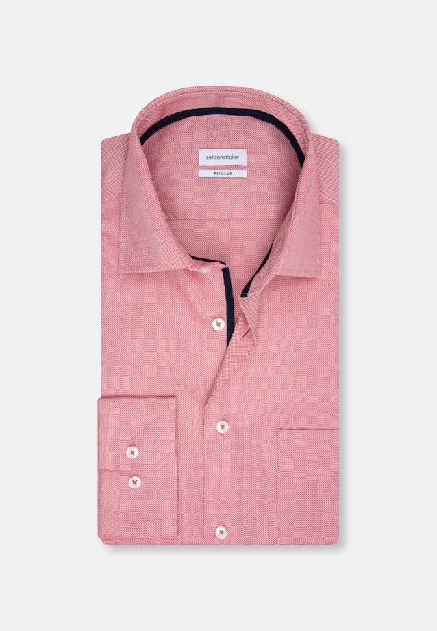 Regular Chemise d'affaires Structure in Rouge |  Seidensticker Onlineshop