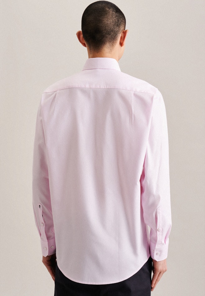 Non-iron Structure Business Shirt in Regular with Kent-Collar in Pink | Seidensticker online shop