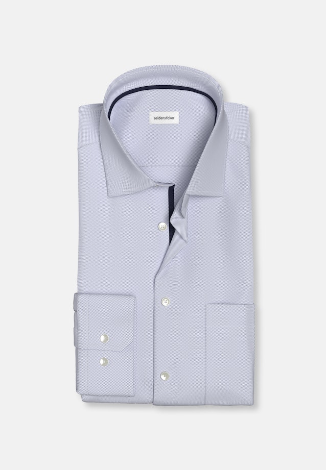 Regular Business shirt Structure in Light Blue |  Seidensticker Onlineshop