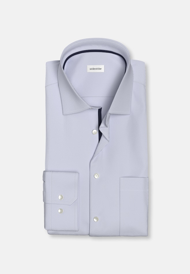 Regular Chemise d'affaires Structure dans Bleu Clair | Boutique en ligne Seidensticker