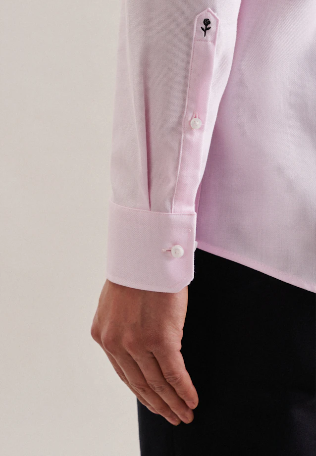 Regular Business Hemd Struktur in Rosa |  Seidensticker Onlineshop