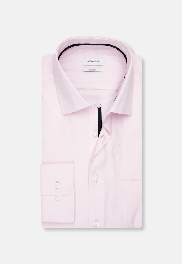 Regular Business Hemd Struktur in Rosa |  Seidensticker Onlineshop