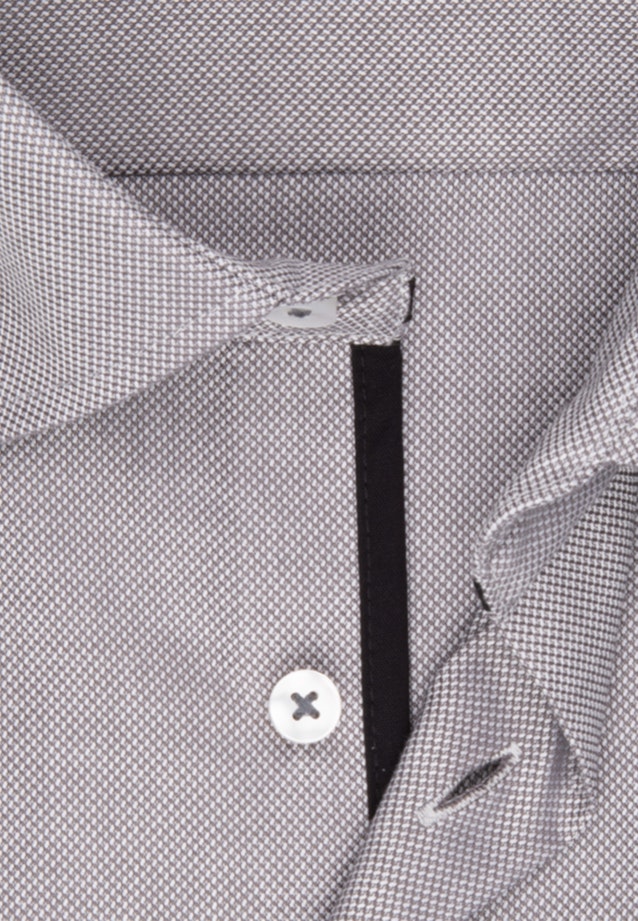 Regular Business shirt Structure in Grey |  Seidensticker Onlineshop