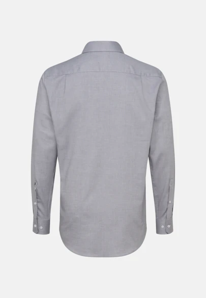 Regular Business shirt Structure in Grey |  Seidensticker Onlineshop