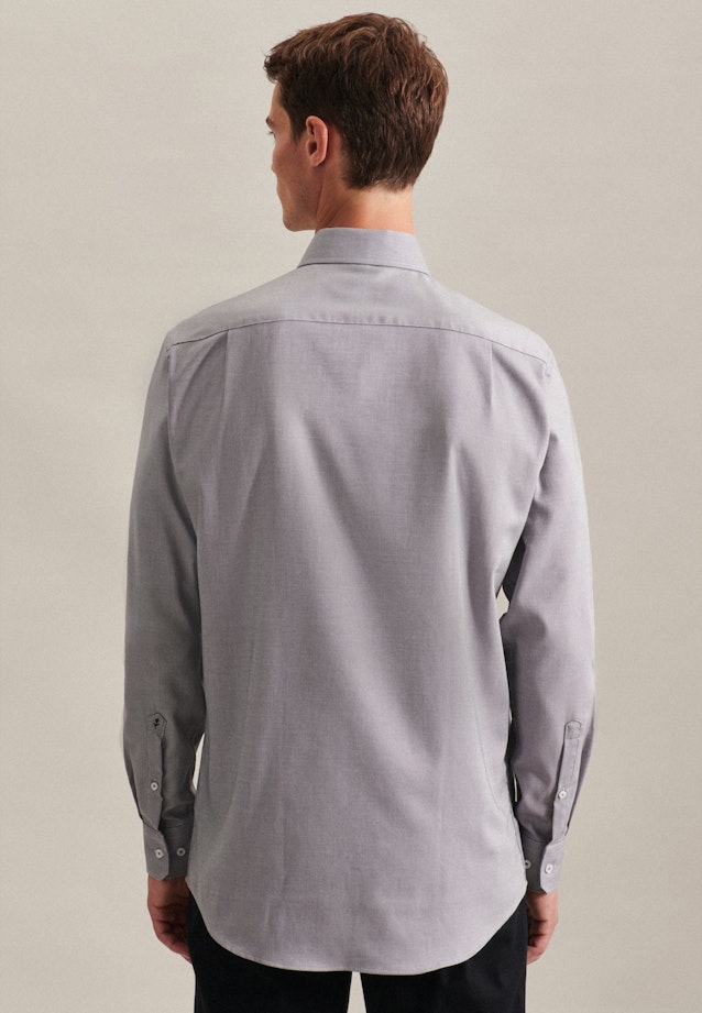 Regular Business Hemd Struktur in Grau |  Seidensticker Onlineshop