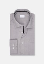 Regular Business shirt Structure in Grey |  Seidensticker Onlineshop