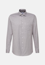 Regular Business shirt Structure in Grey |  Seidensticker Onlineshop