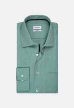 Non-iron Structure Business Shirt in Regular with Kent-Collar in Green |  Seidensticker Onlineshop