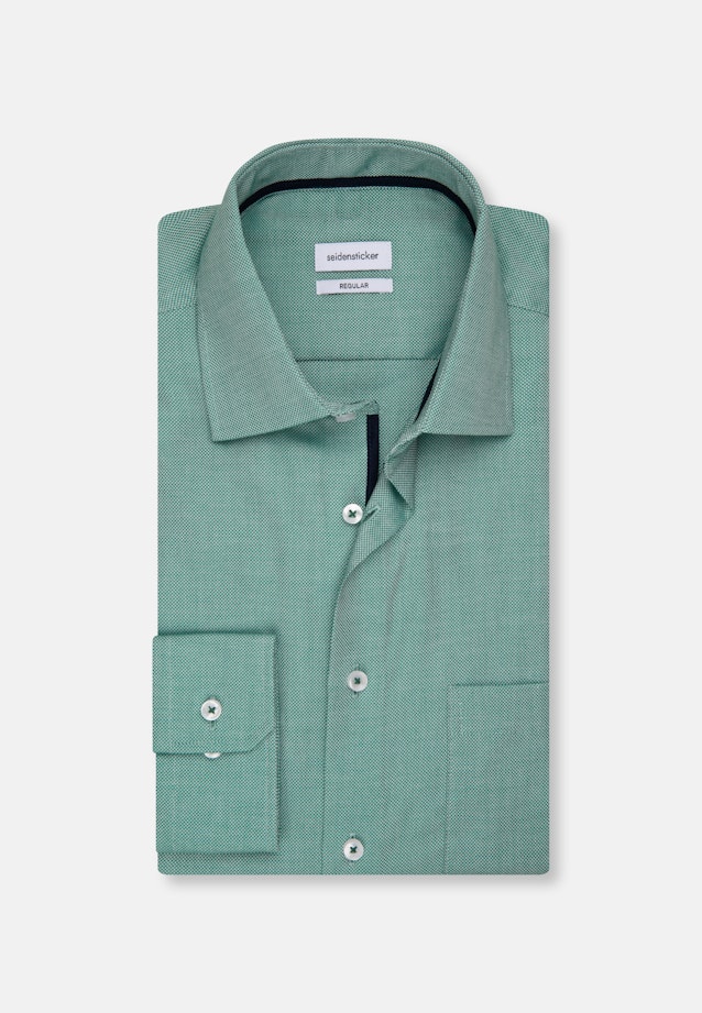 Regular Business Hemd Struktur in Grün |  Seidensticker Onlineshop