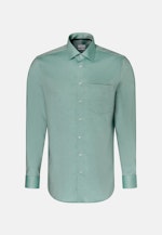 Non-iron Structure Business Shirt in Regular with Kent-Collar in Green |  Seidensticker Onlineshop