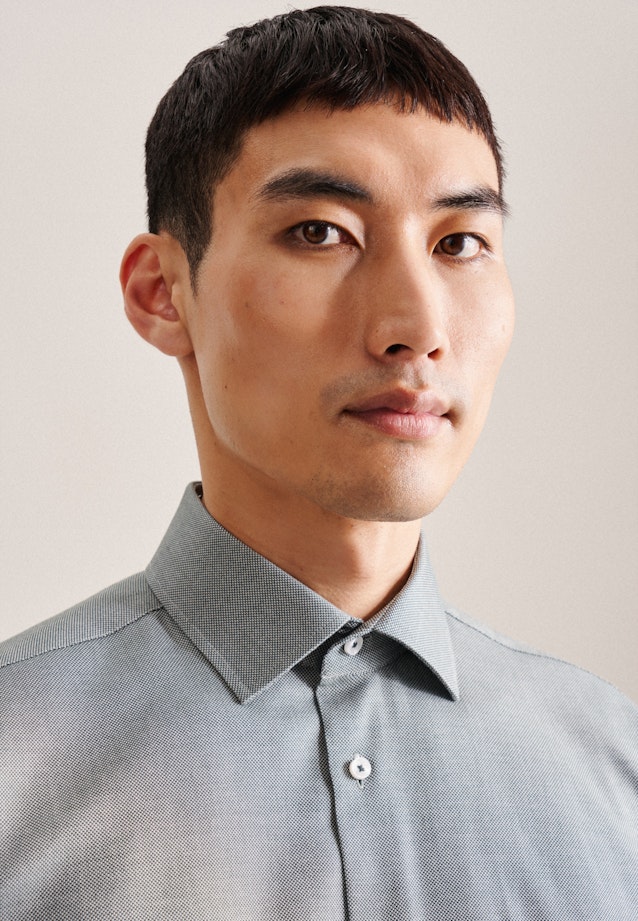 Regular Business Hemd Struktur in Grün |  Seidensticker Onlineshop