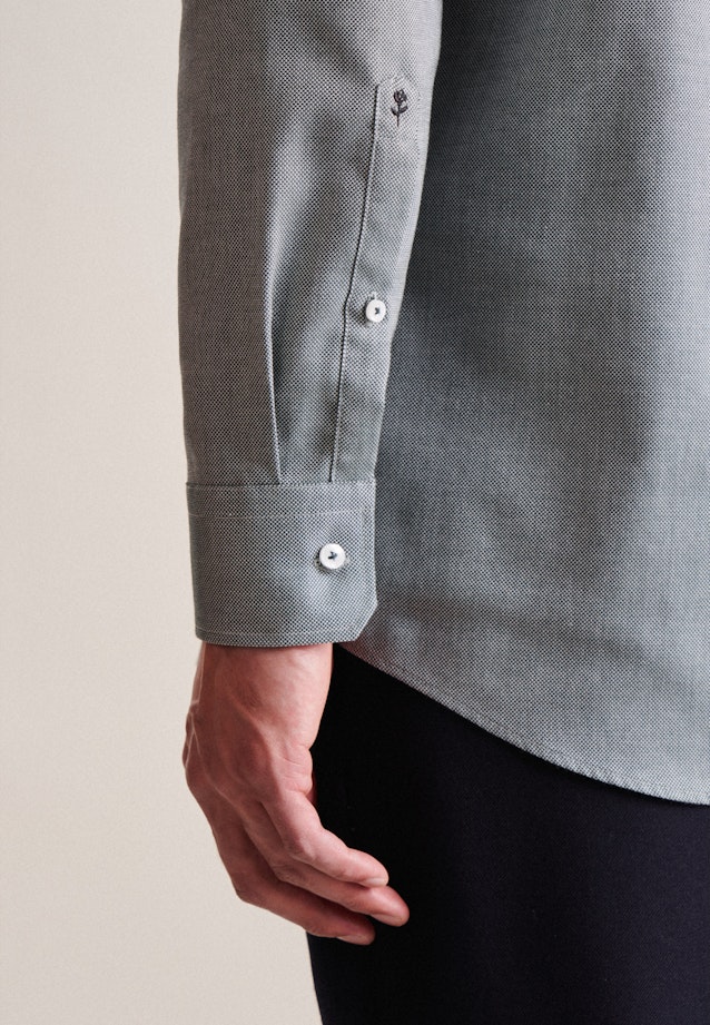 Regular Business Hemd Struktur in Grün |  Seidensticker Onlineshop