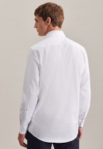 Chemise Business Regular Structuré Col Kent in Blanc |  Seidensticker Onlineshop