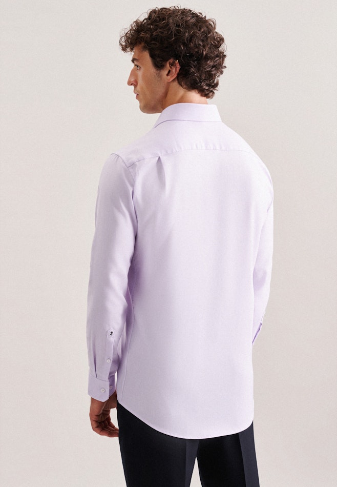 Chemise Business Regular Structuré Col Kent dans Lilas | Boutique en ligne Seidensticker