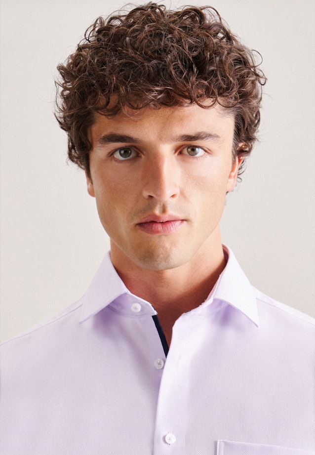 Regular Business shirt Structure in Purple |  Seidensticker Onlineshop