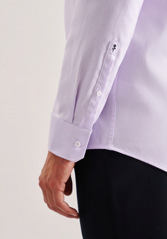 Regular Chemise d'affaires Structure in Lilas | Seidensticker Onlineshop