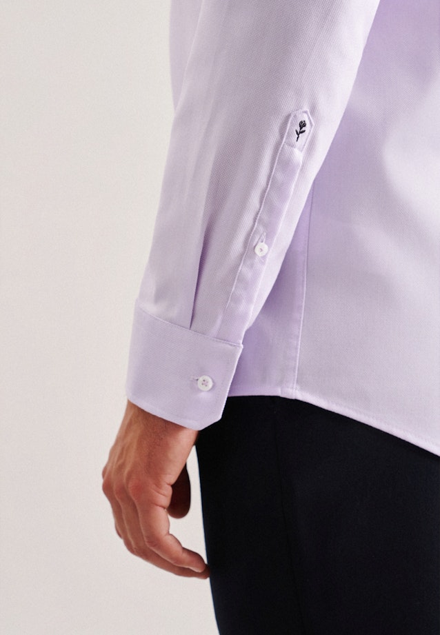 Regular Chemise d'affaires Structure in Lilas |  Seidensticker Onlineshop