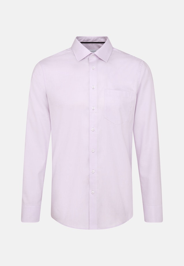 Chemise Business Regular Structuré Col Kent in Lilas |  Seidensticker Onlineshop