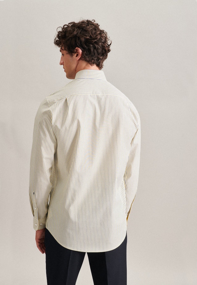 Regular Business Hemd Streifen in Gelb |  Seidensticker Onlineshop