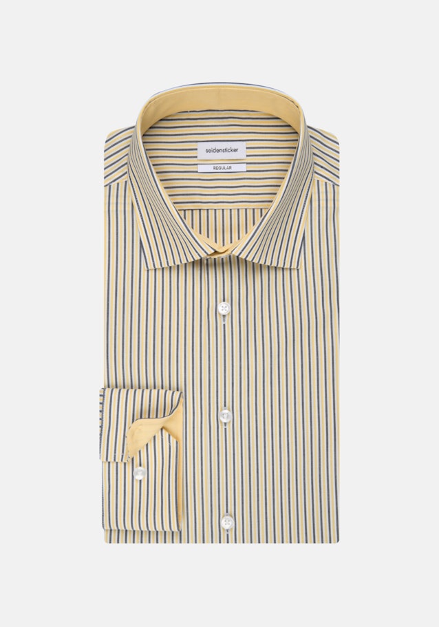 Bügelfreies Popeline Business Hemd in Regular mit Kentkragen in Gelb |  Seidensticker Onlineshop
