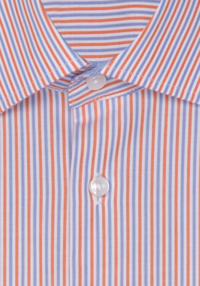 Regular Business Hemd Streifen in Orange | Seidensticker Onlineshop