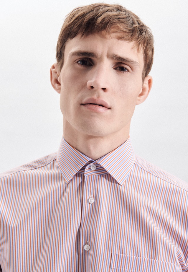 Regular Chemise d'affaires rayures in Orange |  Seidensticker Onlineshop