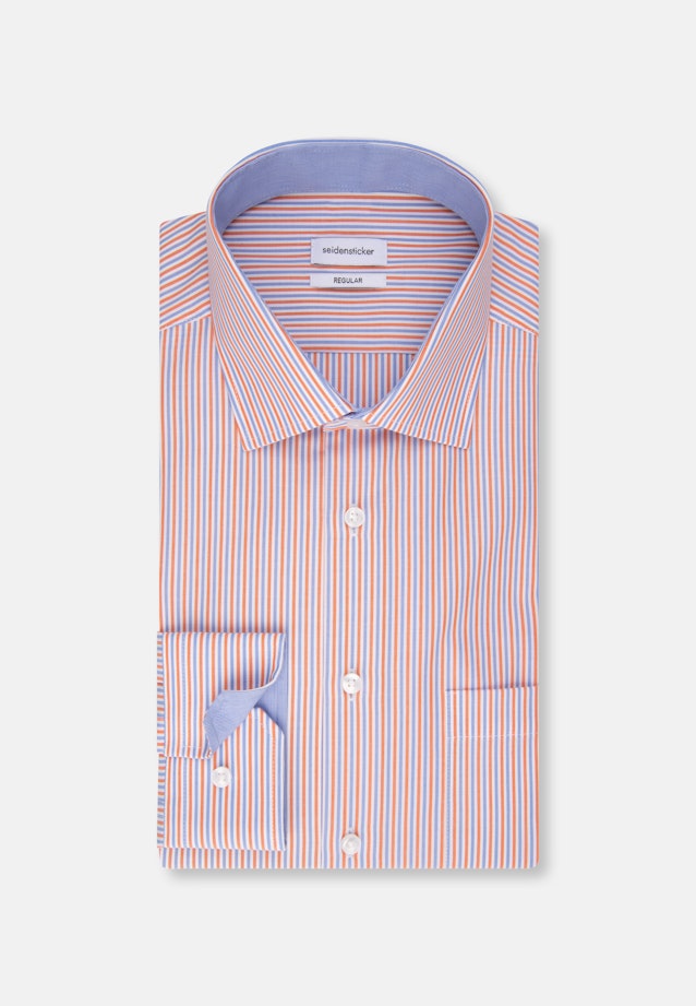 Regular Chemise d'affaires rayures in Orange |  Seidensticker Onlineshop