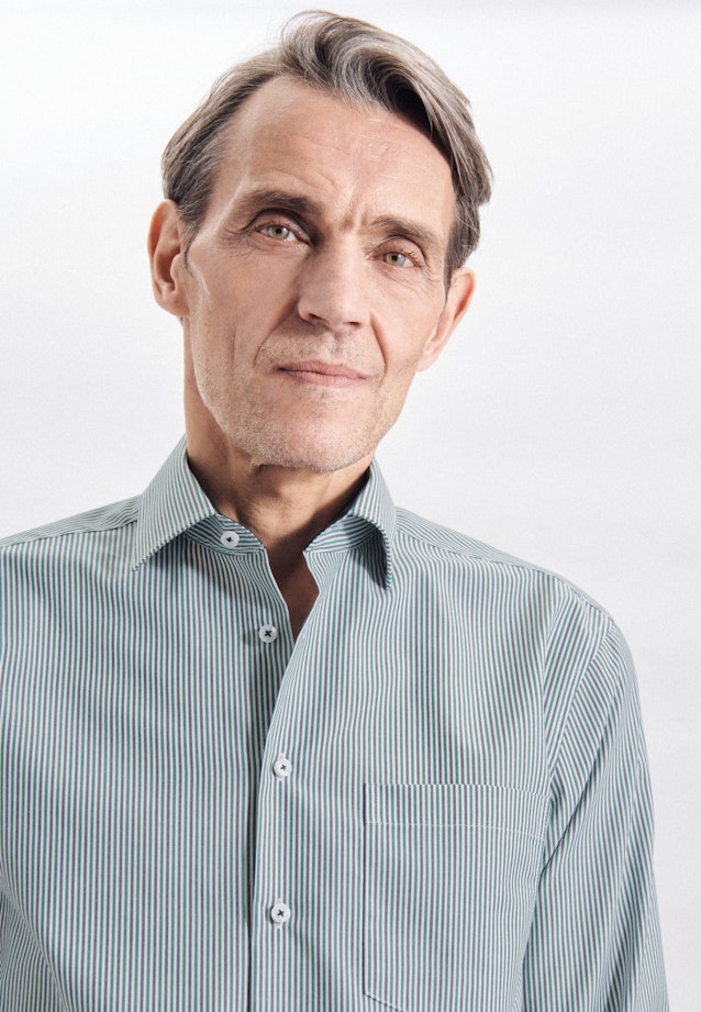 Regular Chemise d'affaires rayures in Vert |  Seidensticker Onlineshop