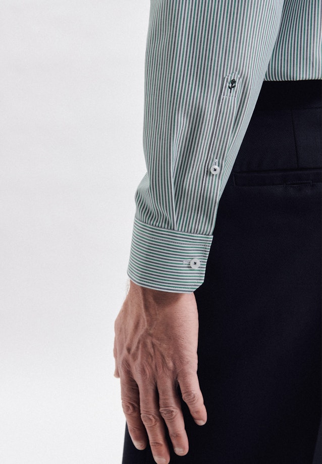 Regular Chemise d'affaires rayures in Vert |  Seidensticker Onlineshop