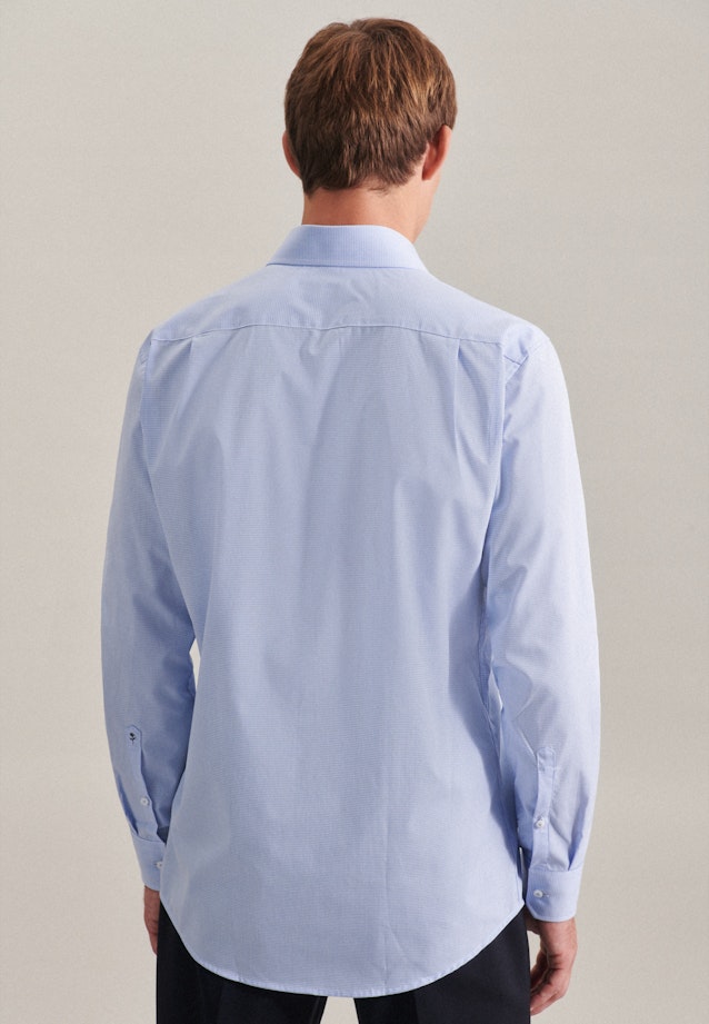 Regular Business shirt Check in Light Blue |  Seidensticker Onlineshop