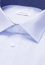 Regular Business shirt Check in Light Blue |  Seidensticker Onlineshop