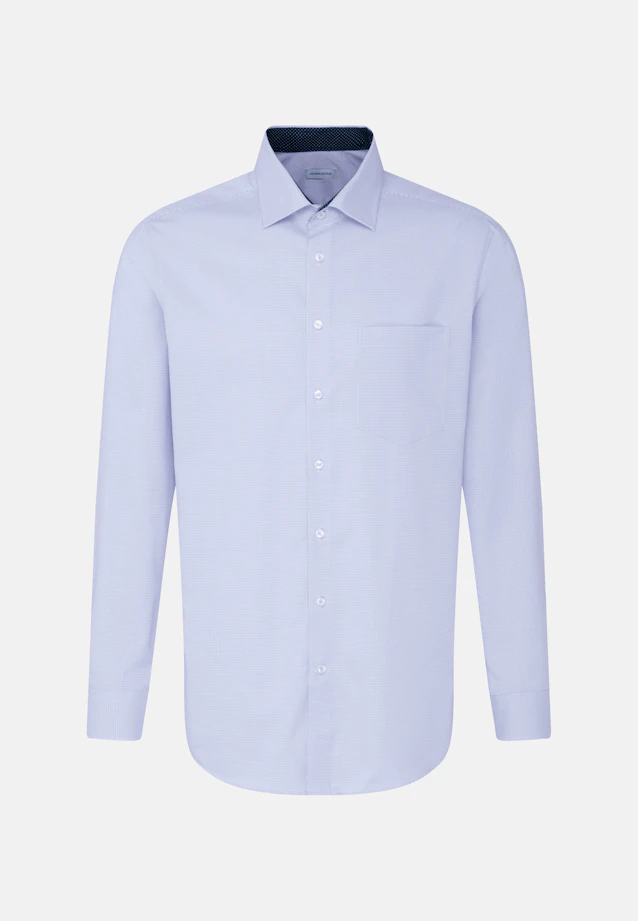Regular Business shirt Check in Light Blue |  Seidensticker Onlineshop