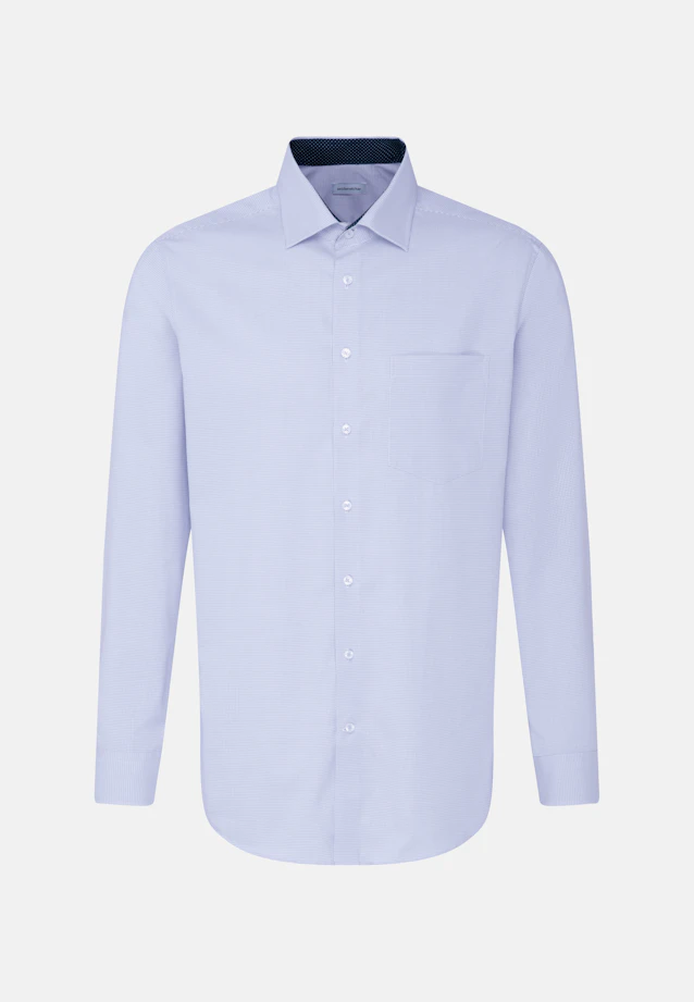 Regular Business shirt Check in Light Blue |  Seidensticker Onlineshop