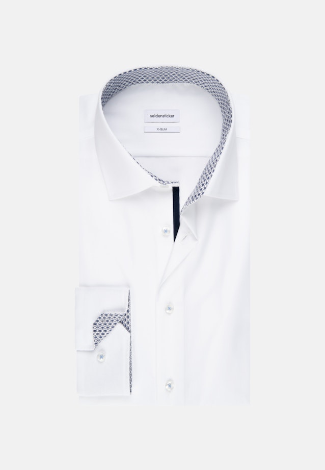 X-Slim Business Hemd Uni in Weiß |  Seidensticker Onlineshop