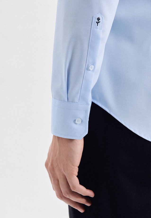 X-Slim Business Hemd Uni in Mittelblau |  Seidensticker Onlineshop