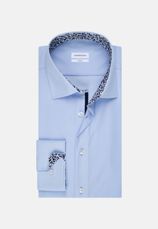 X-Slim Business Hemd Uni in Mittelblau |  Seidensticker Onlineshop