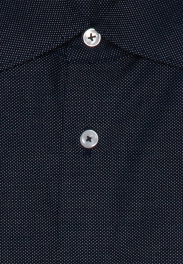 Non-iron Dobby Business Shirt in Slim with Kent-Collar in Dark Blue |  Seidensticker Onlineshop