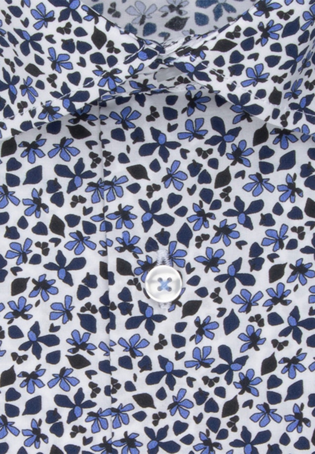 Shaped Business Hemd Druck in Dunkelblau |  Seidensticker Onlineshop