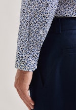 Shaped Business Hemd Druck in Dunkelblau |  Seidensticker Onlineshop