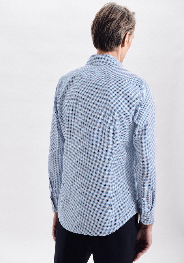 Chemise Business Shaped Twill (sergé) Col Kent in Turquoise |  Seidensticker Onlineshop